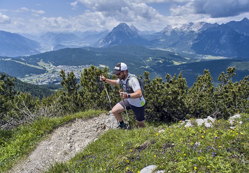 Trailrunner auf dem Weg zur Seefelder Spitze