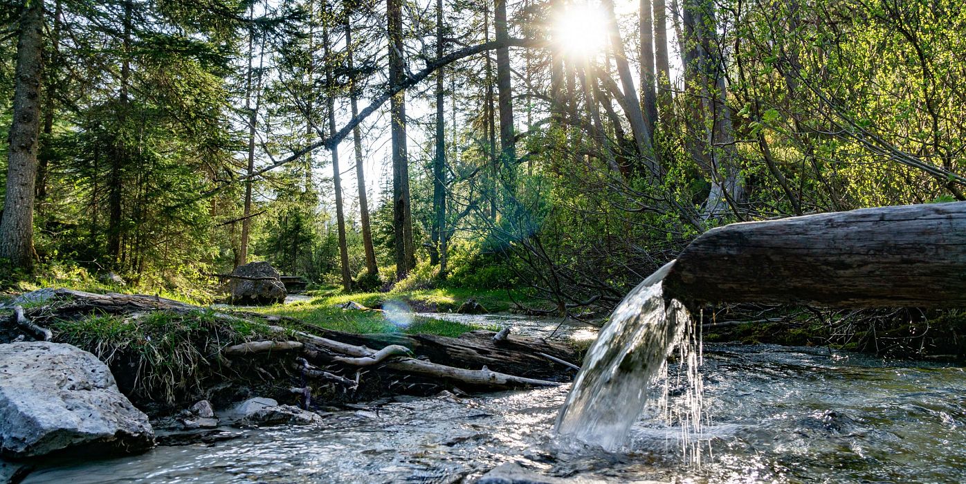 Isarursprung im Abendlicht - Scharnitz