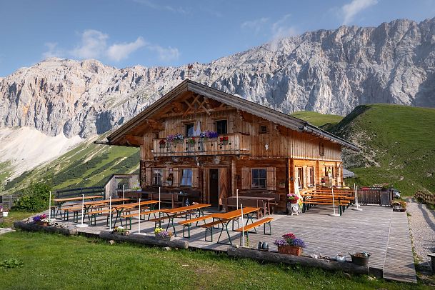 Gaistal im Sommer_Rotmoosalm bei Morgenstimmung