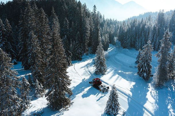 Loipenpräparierung in der Region Seefeld