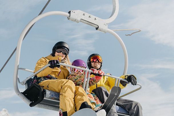 Skifahren mit Kindern, am Lift - Katzenkopf Leutasch