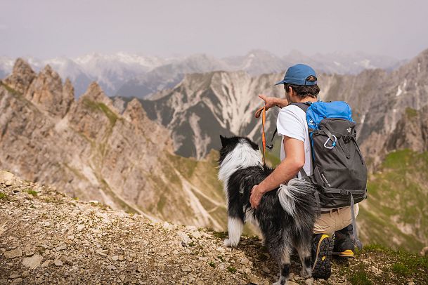 Wandern mit Hund - Sommer - Rosshütte Seefeld - Blick auf das Karwendelgebirge