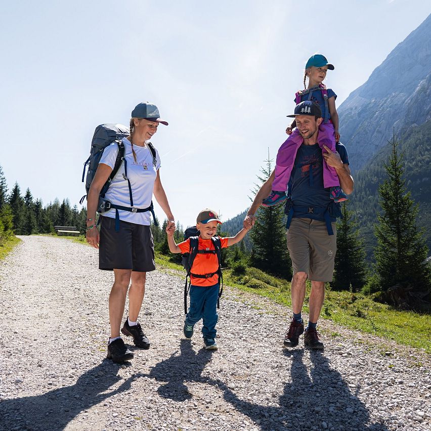 Leutascher 3-Tages-Hüttenwanderung für Familien