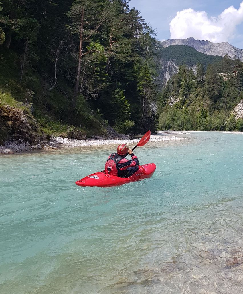 Mit dem Kajak durch den beliebtesten Wildfluss der Alpen