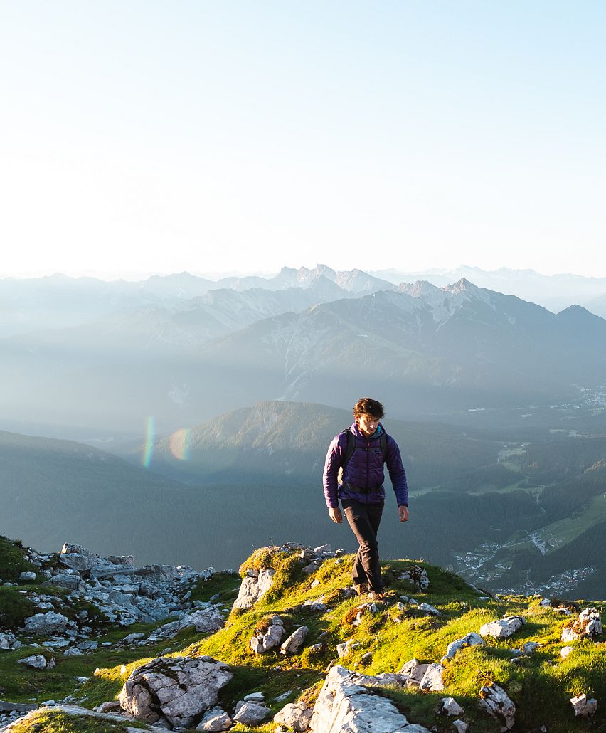 Combination of mountain biking and hiking