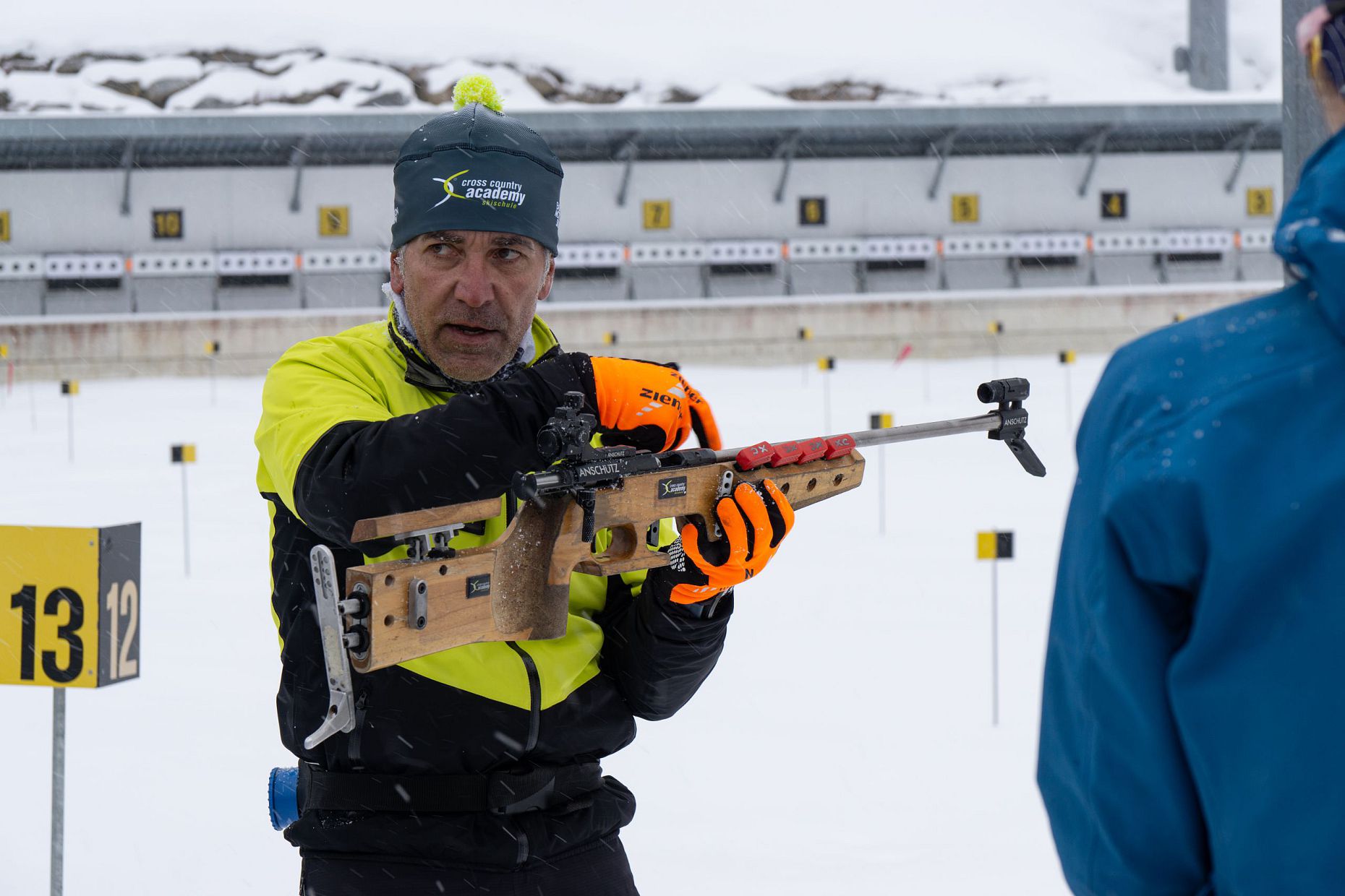 Biathlon Probeschiessen in Seefeld - Schiessen am Stand in Seefeld in der WM-Arena (12)