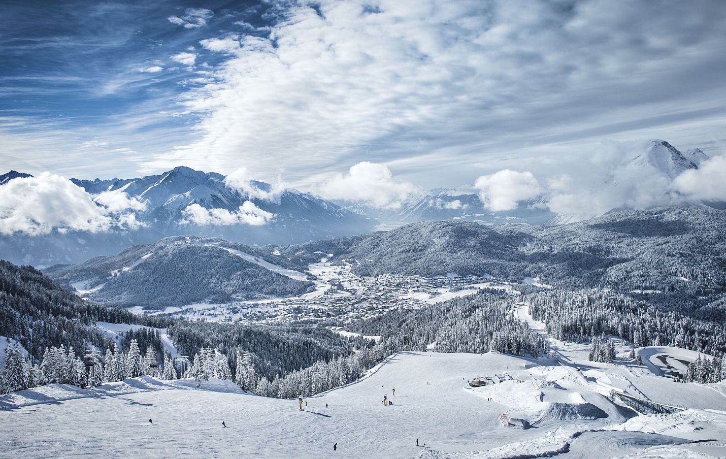 Blick von Rosshuette auf Seefeld