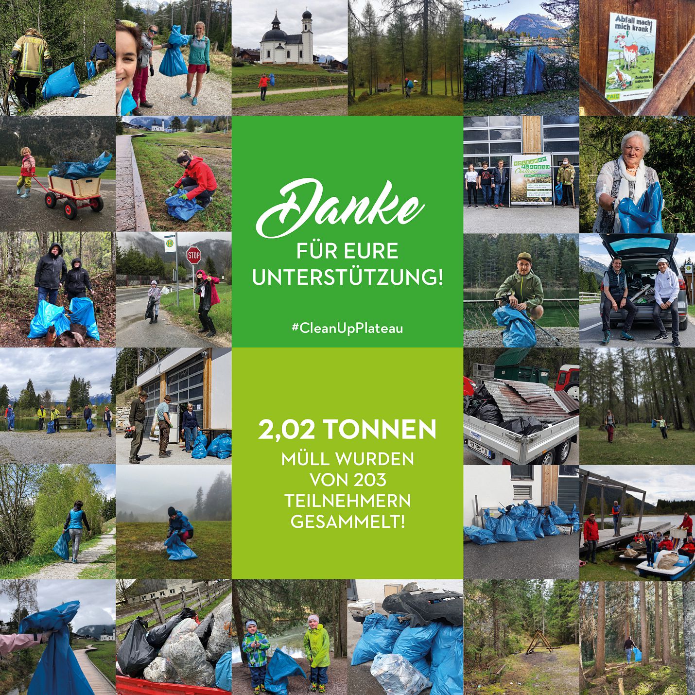 Clean Up Challenge Collage - Region Seefeld