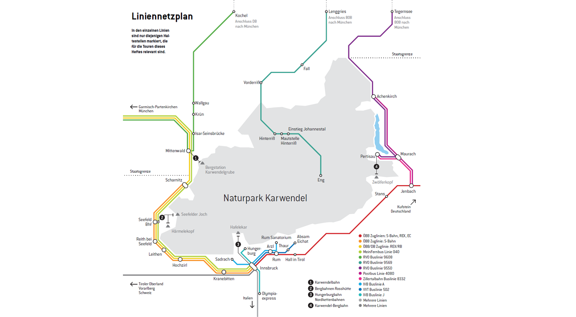 Liniennetzplan Karwendel