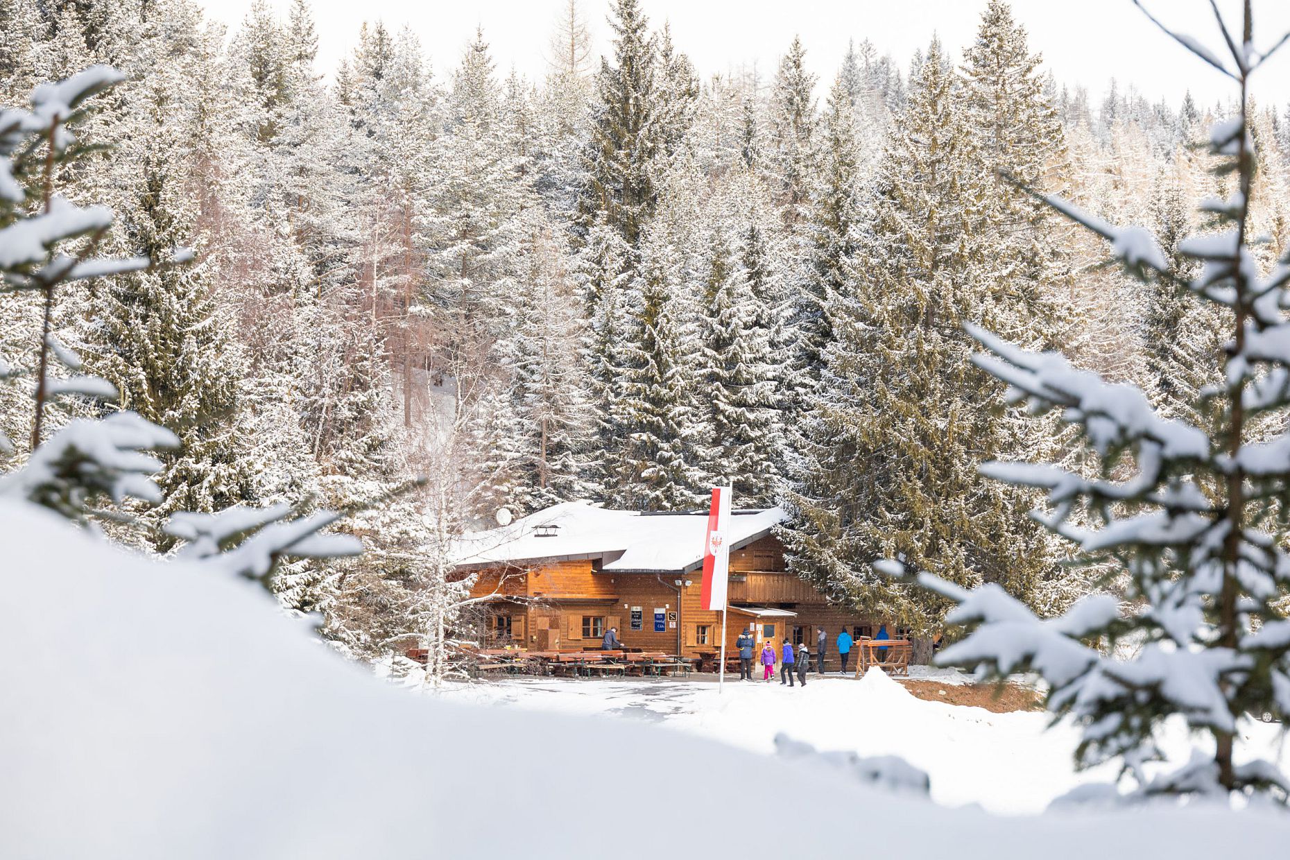 Lottenseehütte im Winter