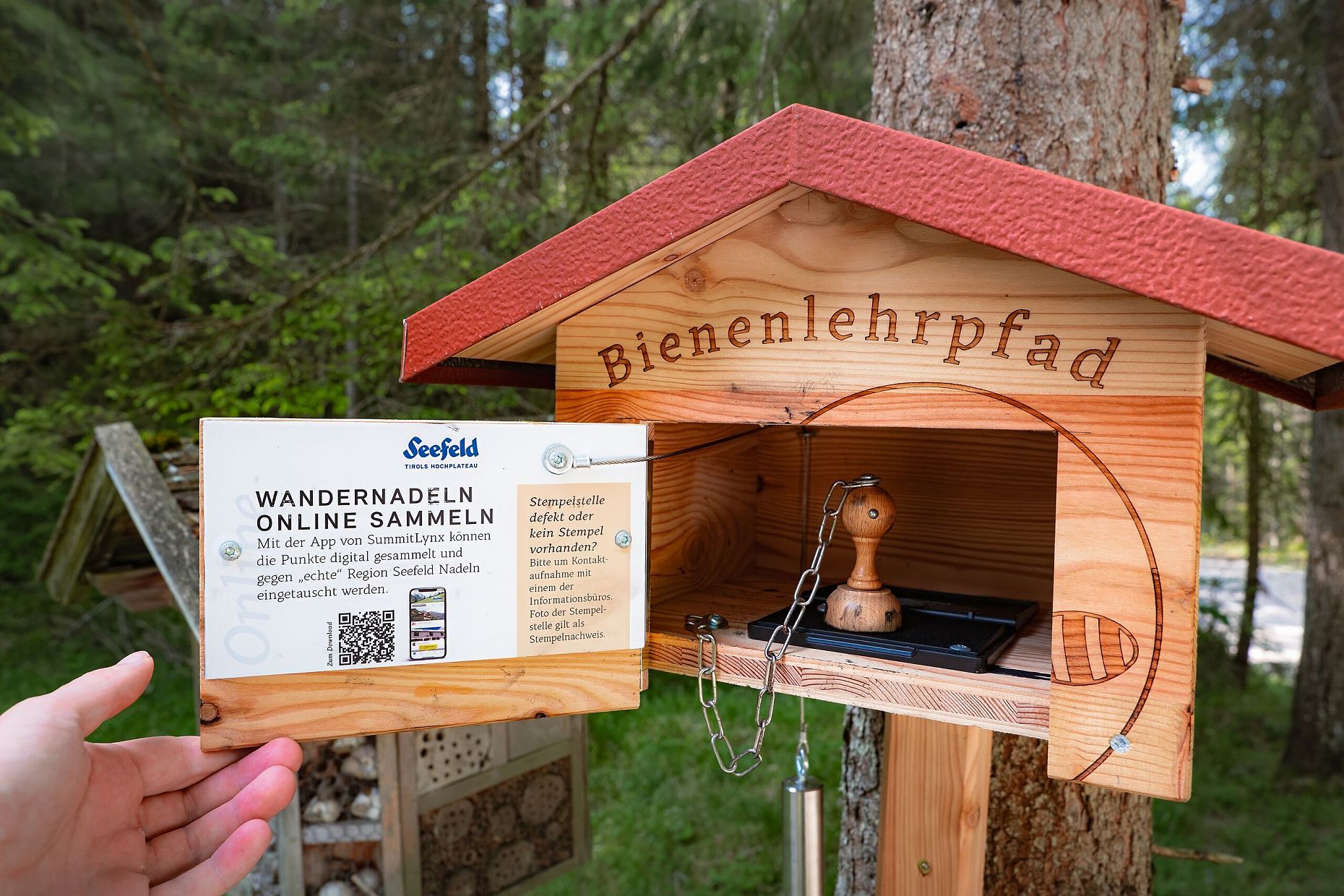 Stempelstation Bienenlehrpfad_offene Stempelstelle