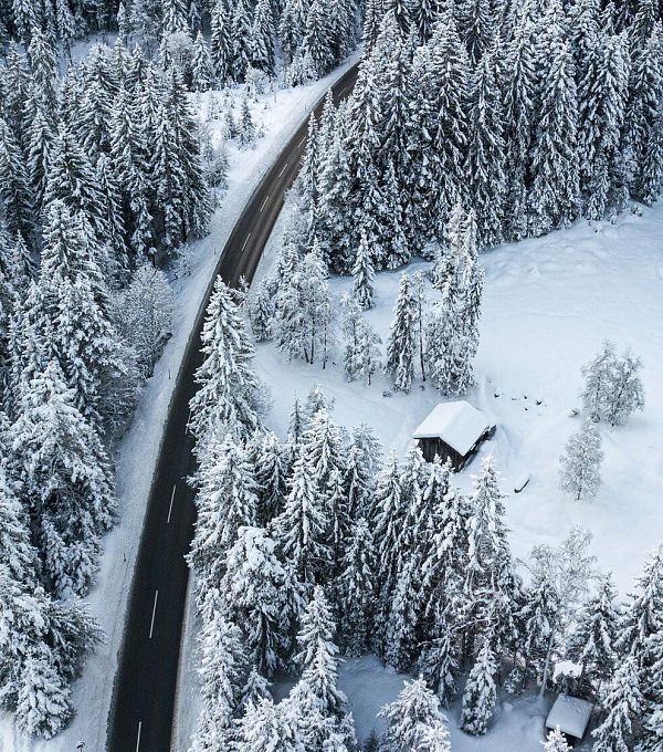 Anreise im Winter, Leutasch