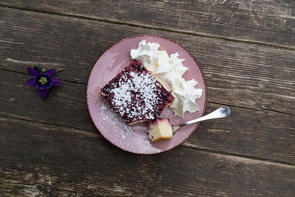 Recipe from the alp: berry cake with semolina and curd cheese from the Tillfussalm