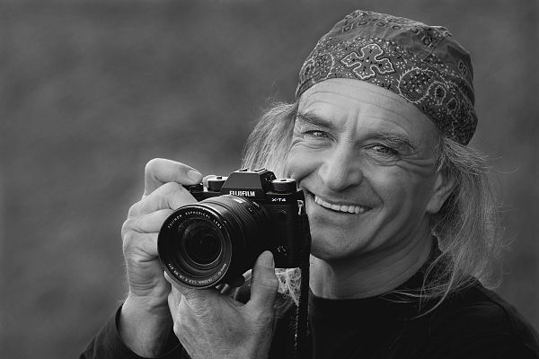 Portrait of extreme climber and mountain photographer Heinz Zak