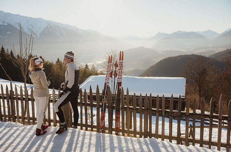 Langlaufen in der Region Seefeld - Inntalblick bei der Ropferstubm - (c)xc ski holidays - Alex Moling
