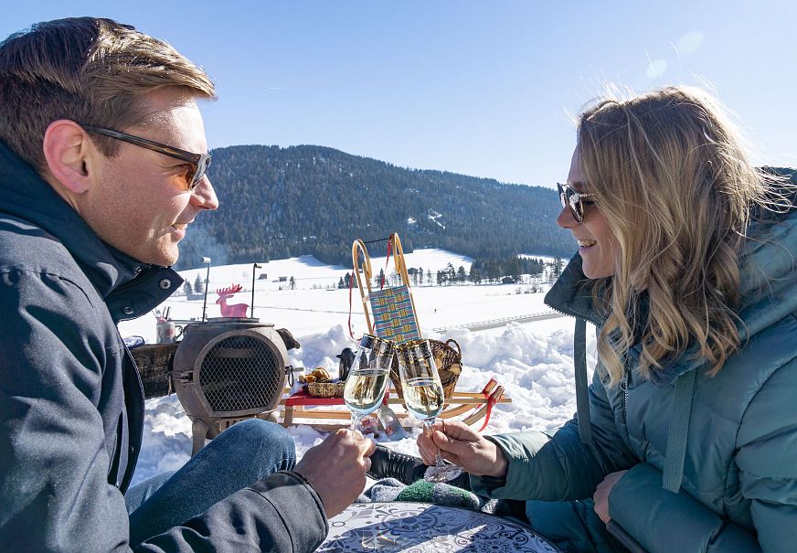 Berg-Brunch - Zottlhof Leutasch - Paerchen beim Berg-Brunch