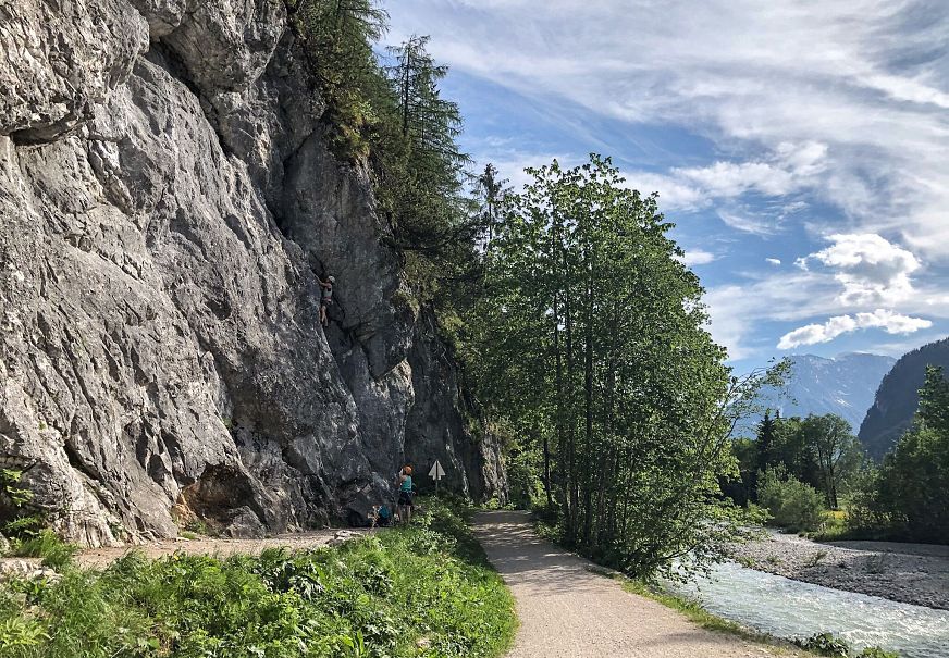 Klettern am Flaemenwandl in Leutasch (2)
