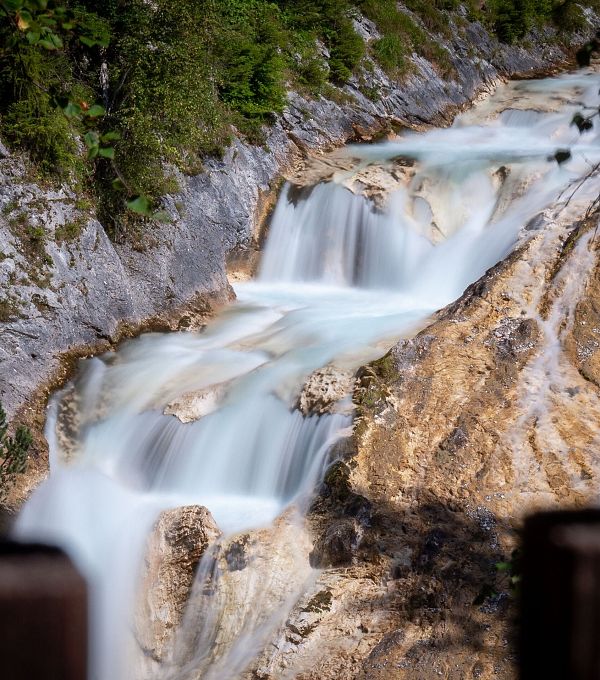 Wasserfall beim Karwendelsteg